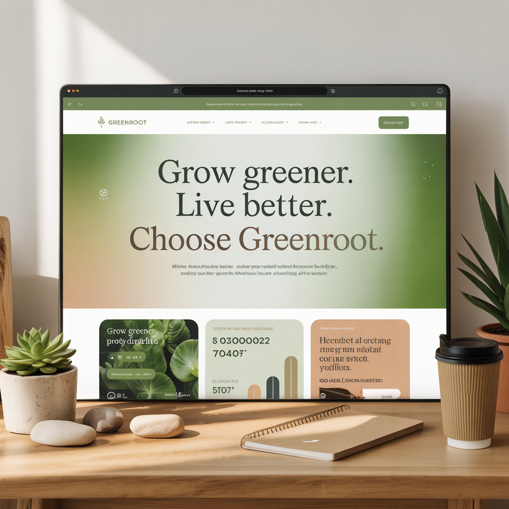 Photorealistic_digital_agency_web_design_mockup_visualization