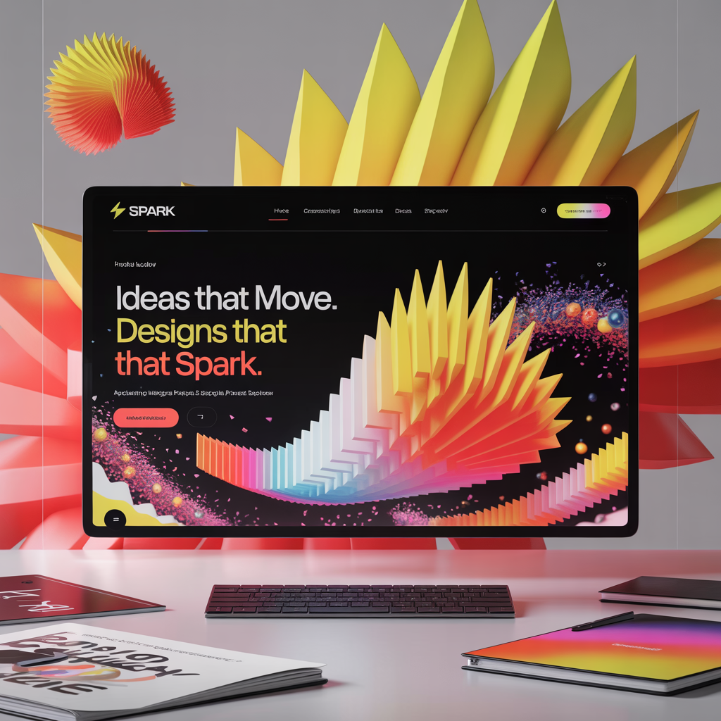 Photorealistic_digital_agency_web_design_mockup_visualization